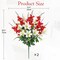 Cemetery Flowers 2pack Cemetery Decorations for Grave Funeral Flowers Artificial Lily Gladiolus Cemetery Flowers for Grave Graveyard Memorial Flowers for Gravesite Cemetery Headstones -Red and White